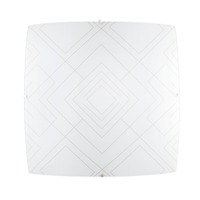 Hranatá - FAN I-VECTOR-PL50 Stropní svítidlo VECTOR bílá/šedá, 4xE27, 50 x 50 x 12 cm - FANEUROPE