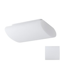 Hranatá - OS ALT44051 ALTAIR 1 stropní/nástěnné skleněné svítidlo bílá IP41 2x25W E27 - OSMONT